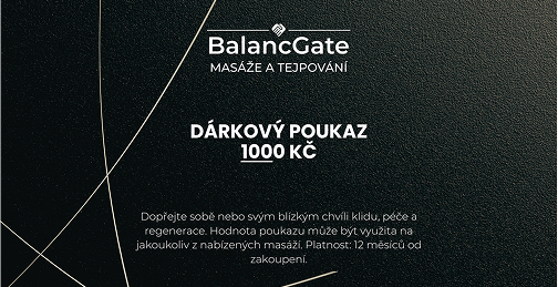 BalancGate - náhled dárkového poukazu v hodnotě 1000 Kč