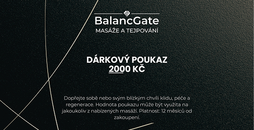 BalancGate - náhled dárkového poukazu v hodnotě 2000 Kč