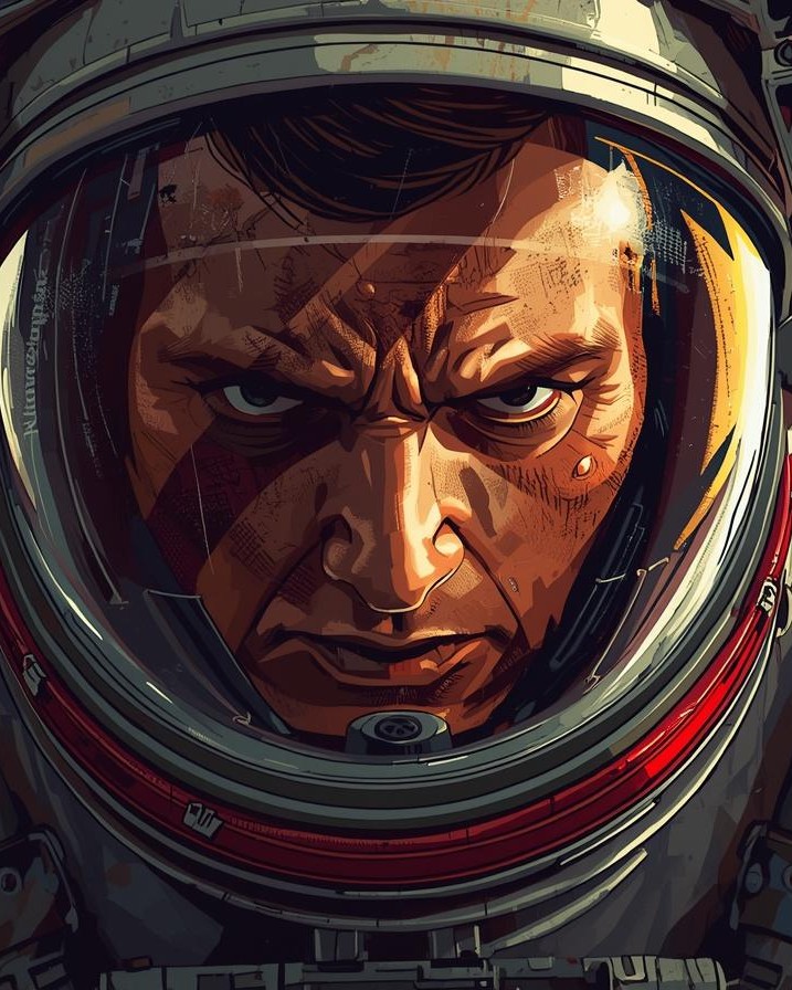 Postava astronauta z hry Starbound Stray